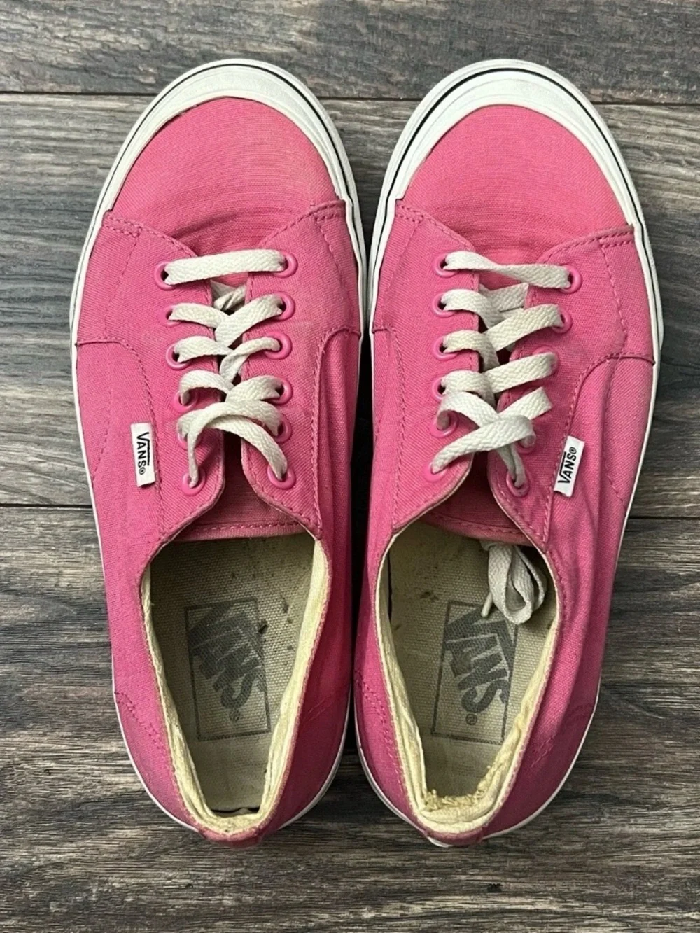 Vans Off the Wall Women’s Size 9 Pink Lace Up Low Cut Shoes TB9C